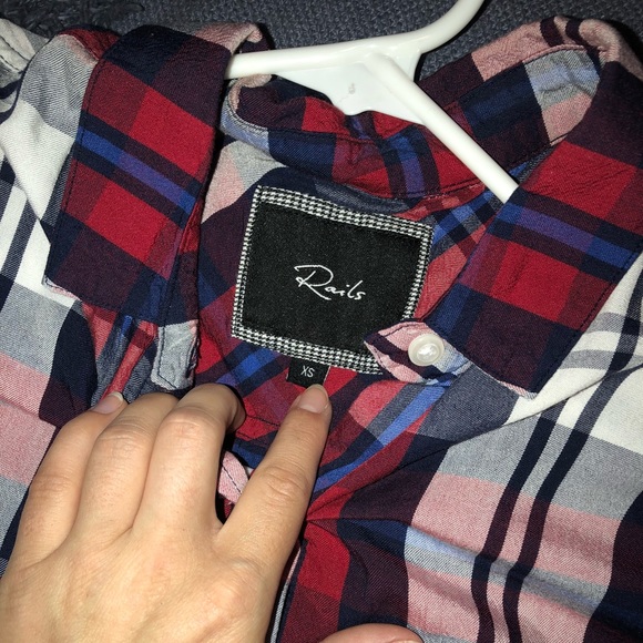 Rails Red, White & Blue SS/Sleeveless Shirt - Picture 4 of 5